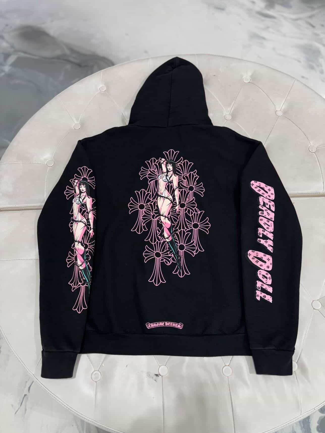 Chrome Hearts × Deadly Doll Chrome hearts Deadly Doll zip up hoodie Size US M / EU 48-50 / 2 - 2 Thumbnail
