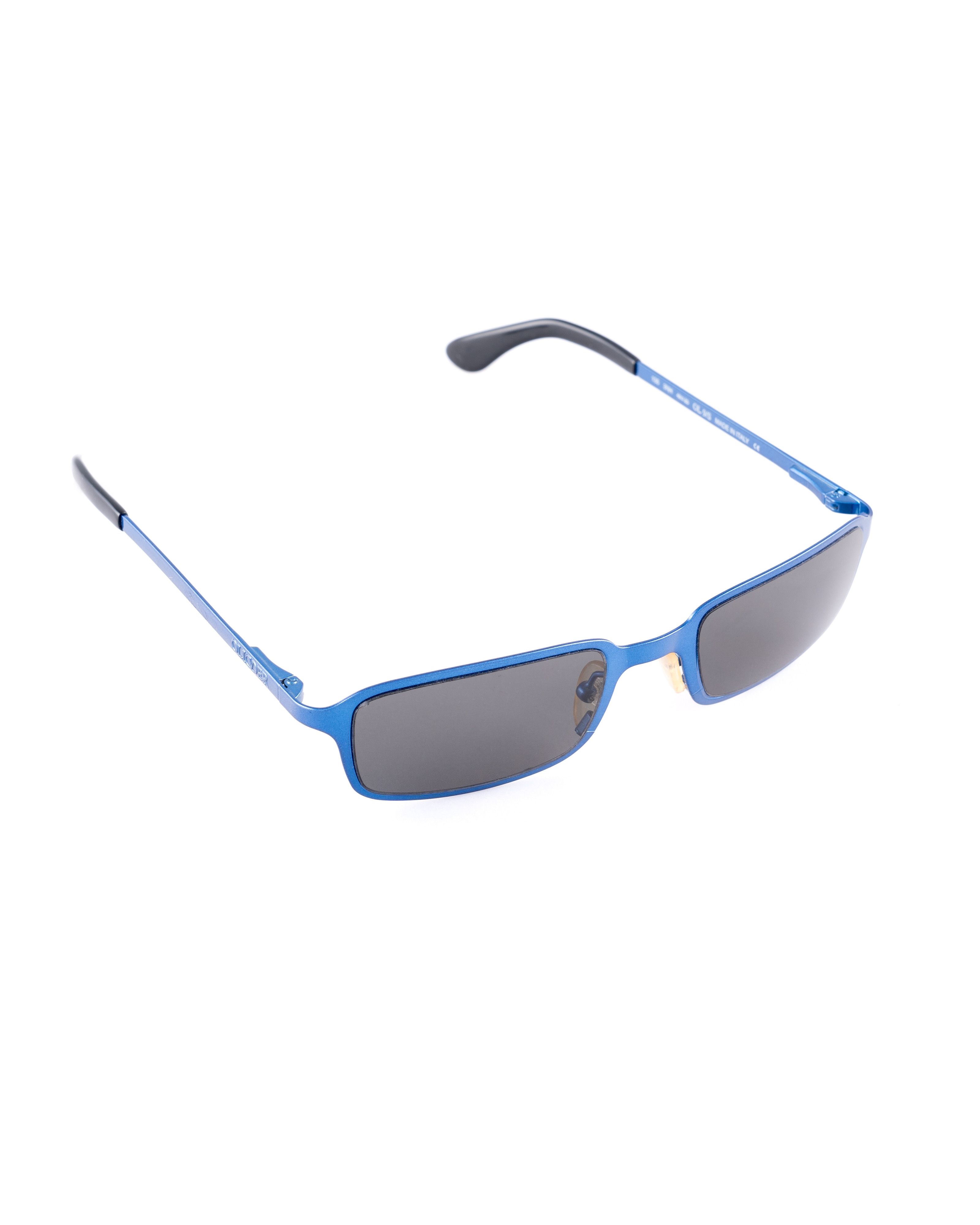 Valentino Oliver by Valentino 90's Deep Blue Rectangular Sunglasses Size ONE SIZE - 1 Thumbnail