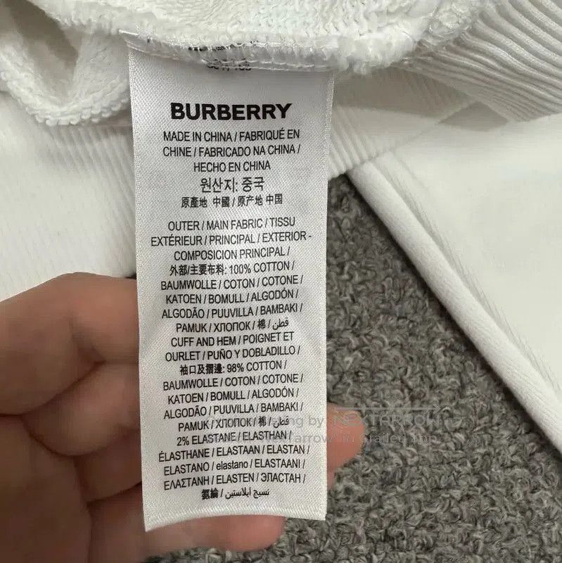 Burberry Burberry White Cotton Men’s Hoodie. Size US S / EU 44-46 / 1 - 4 Thumbnail