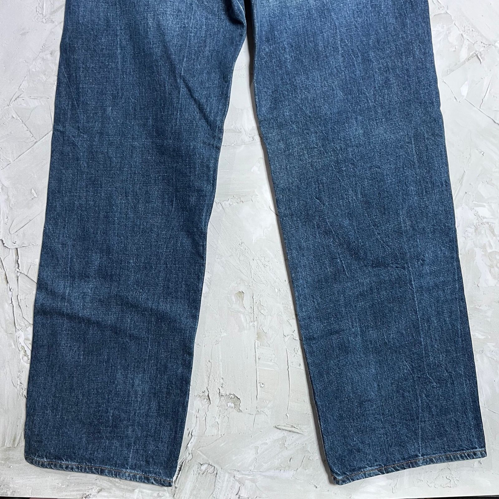6397 6397 NP239 Wide Leg Jeans Marbled Blue 100% Cotton Sz 29 Size 29" - 7 Thumbnail