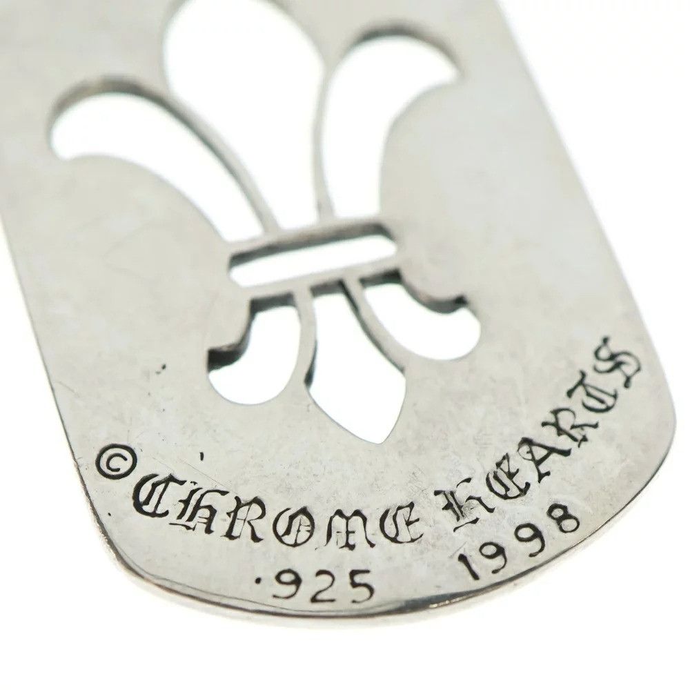 Chrome Hearts 🔥 CHROME HEARTS LARGE FLEUR CUT OUT DOG TAG Size ONE SIZE - 2 Thumbnail