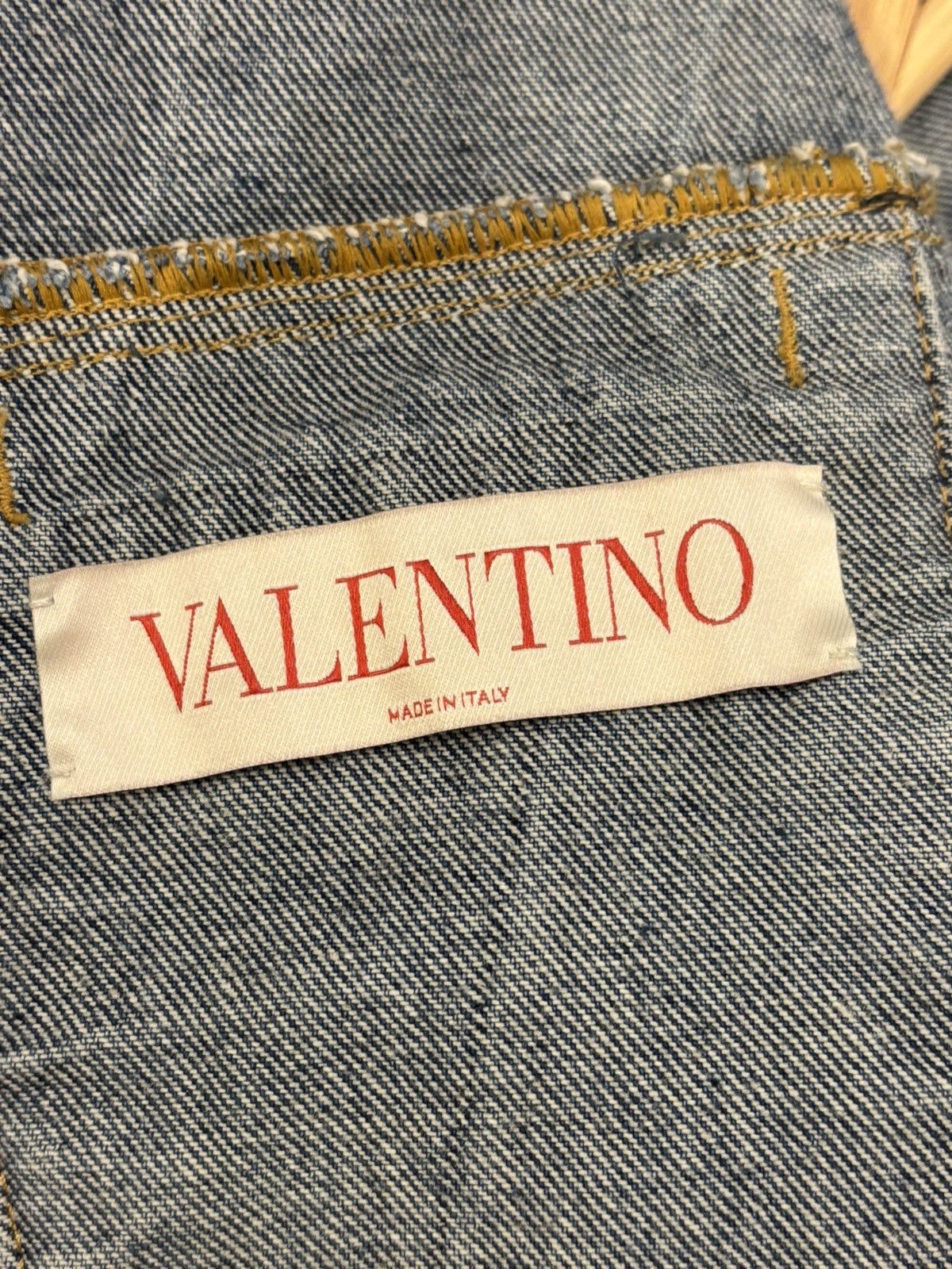 Valentino Valentino V LogoDenim Trucker Jacket Size US M / EU 48-50 / 2 - 4 Thumbnail