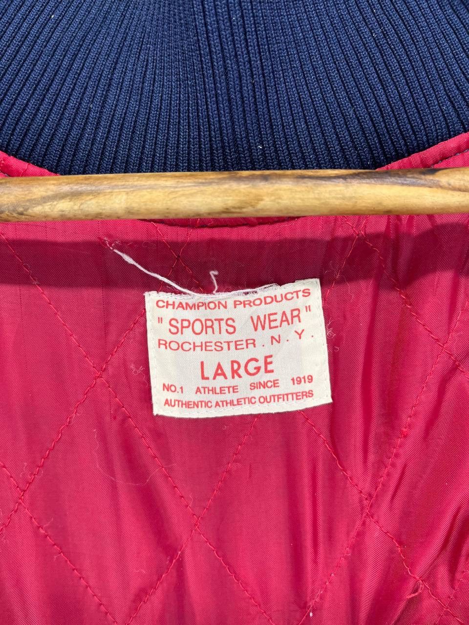 Champion Vintage Champion Rare Patchwork Trashed Varsity Jacket Size US L / EU 52-54 / 3 - 12 Thumbnail