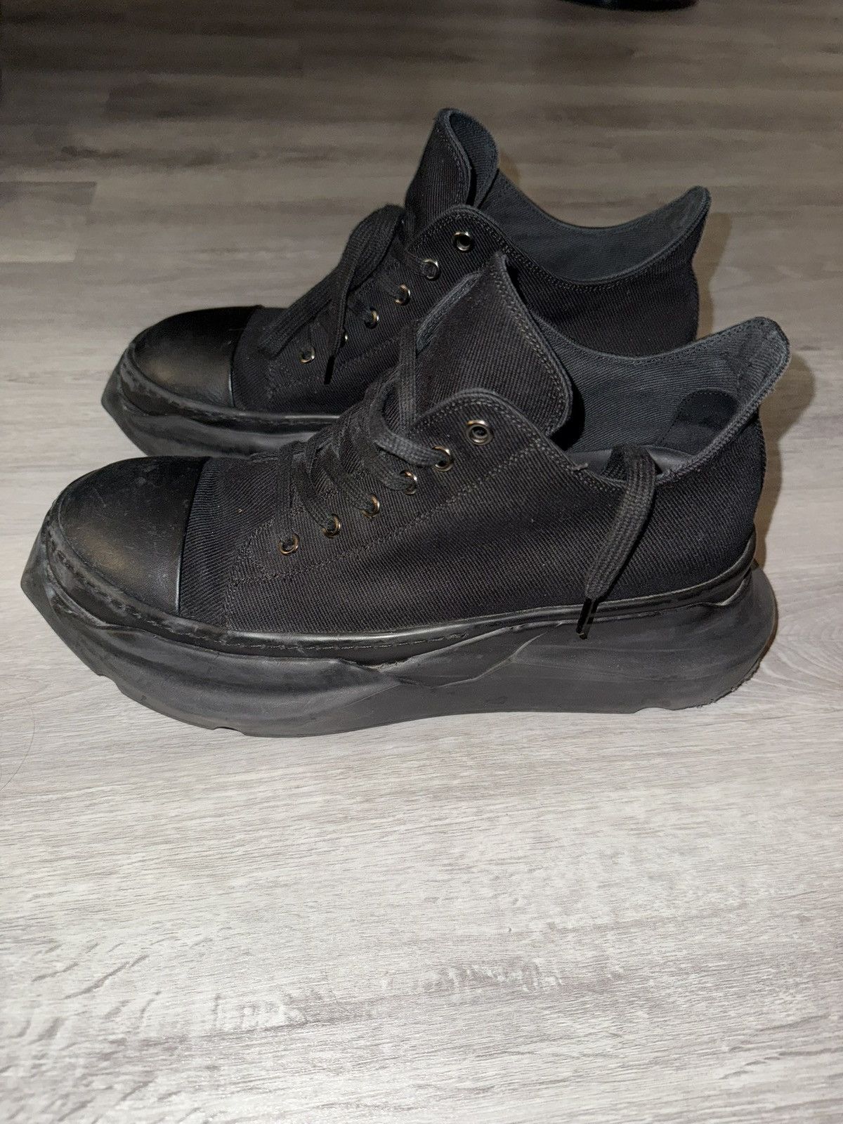 Rick Owens Rick Owens Black Abstract Ramones Low Size US 9.5 / EU 42-43 - 1 Thumbnail