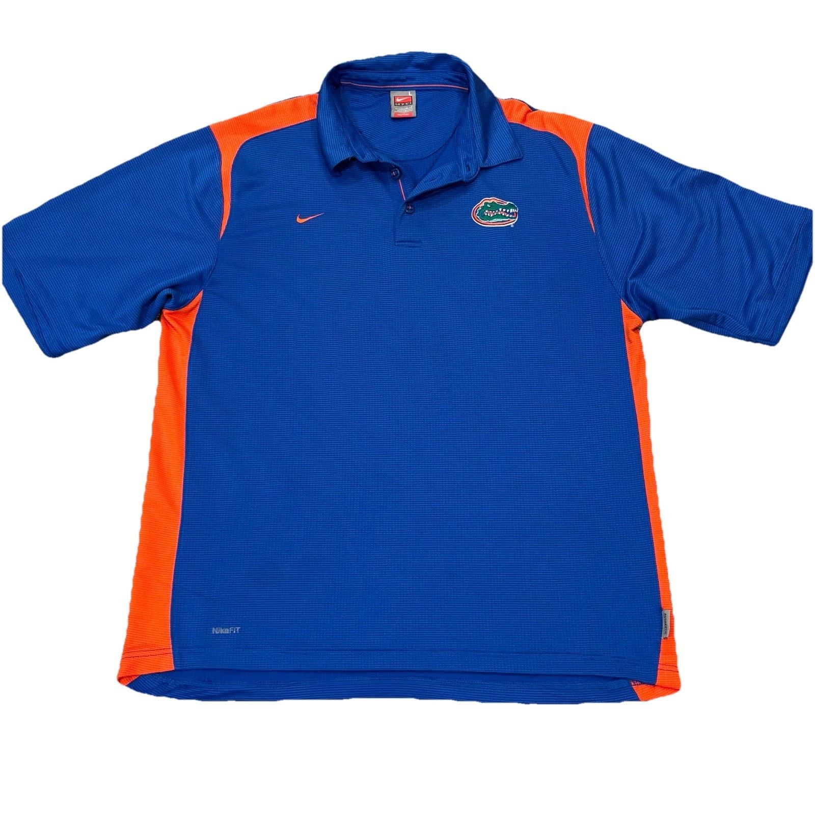Nike Florida Gators Nike Team FitDry Polo Large Team Issued Size US L / EU 52-54 / 3 - 1 Thumbnail
