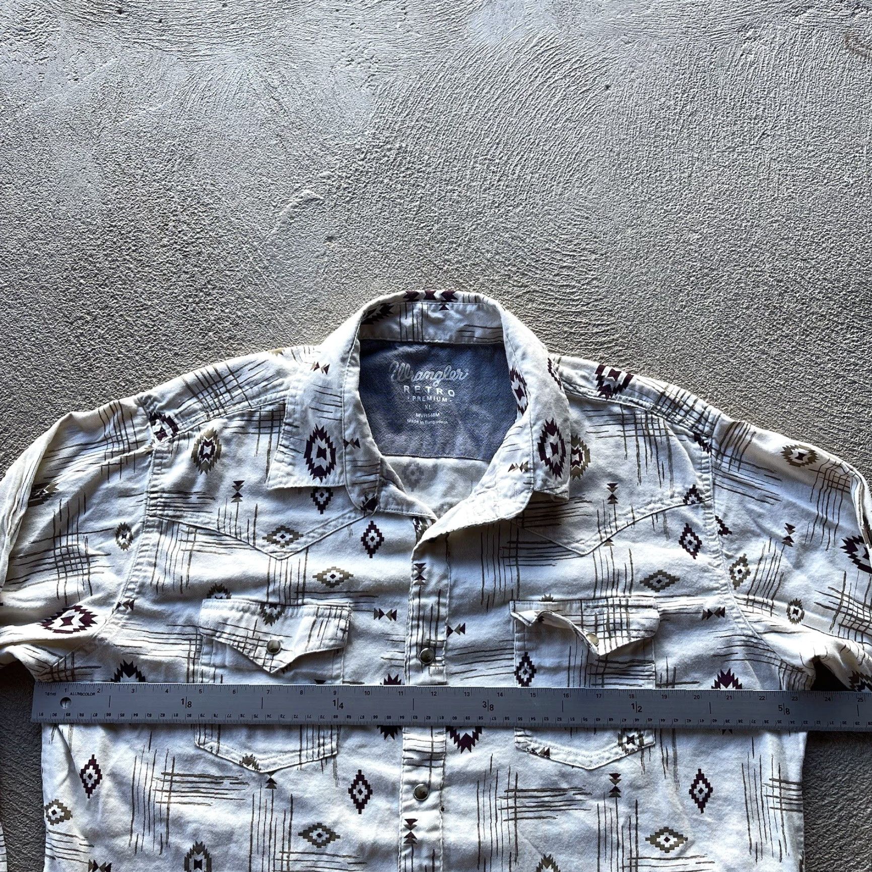 Wrangler Wrangler Men's Button-Up Shirt XL White Rayon Western Cowboy 90s Casual Workwear Size US XL / EU 56 / 4 - 7 Thumbnail