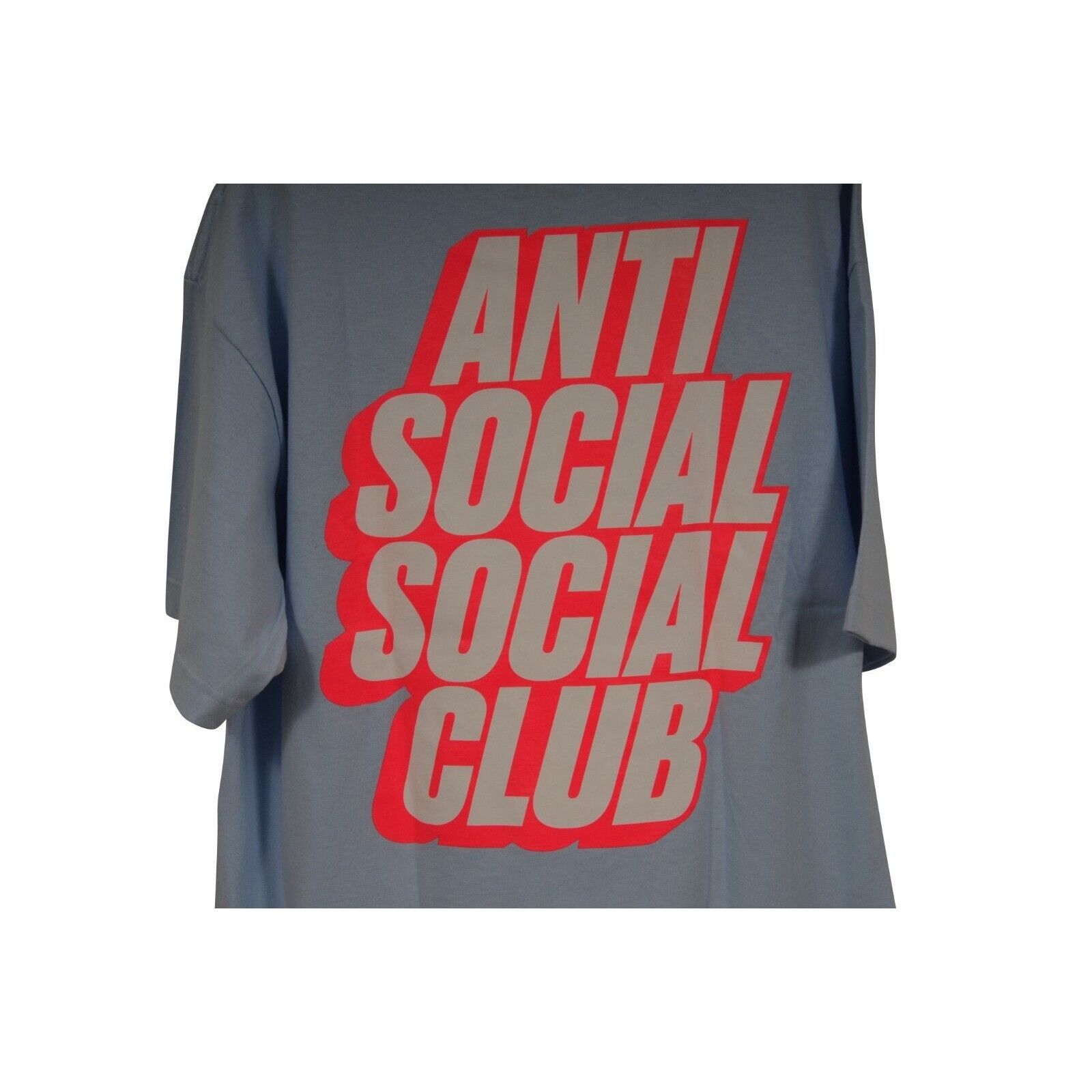 Anti Social Social Club Classic Logo T Shirt Blue Pink Size US L / EU 52-54 / 3 - 6 Thumbnail