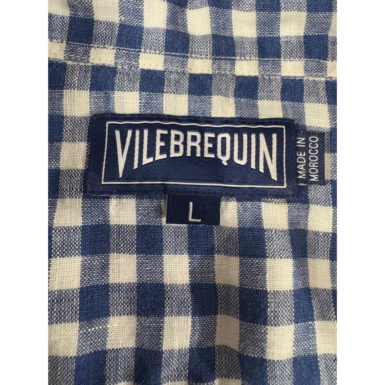 Vilebrequin Vilebrequin 100% Linen Striped Shirt size L color blue ivory Size US L / EU 52-54 / 3 - 10 Thumbnail