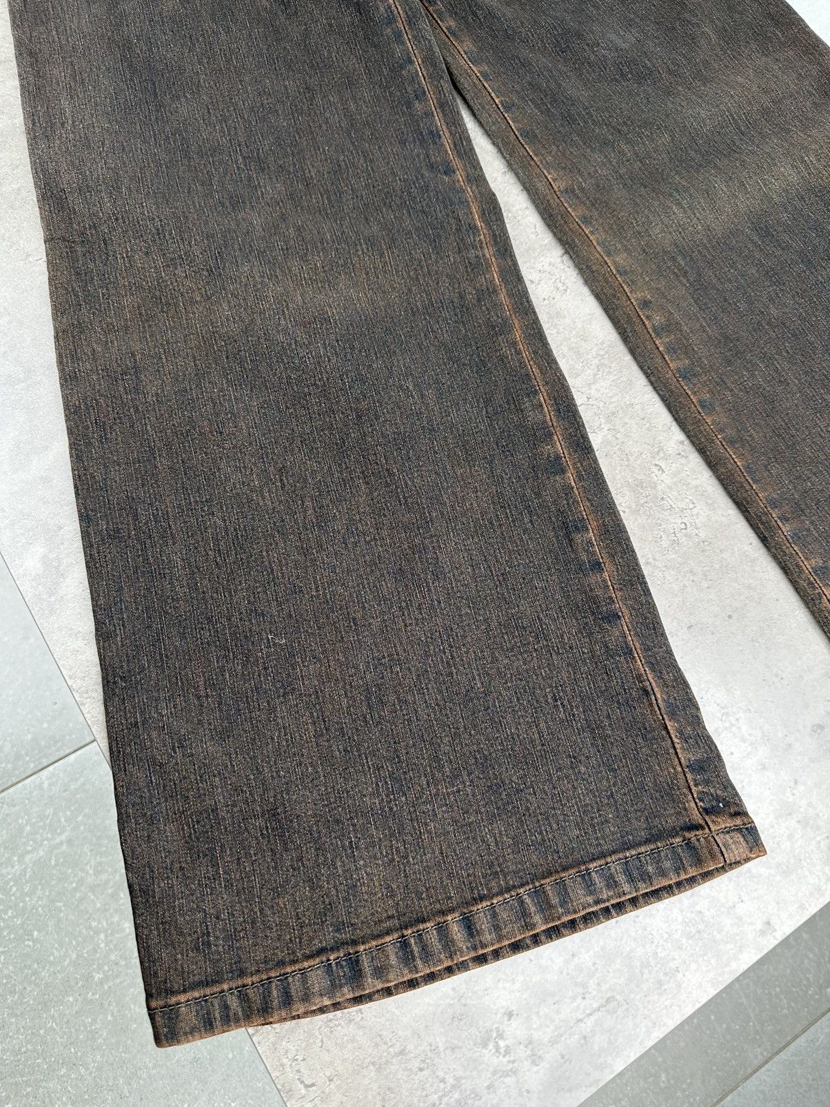 Japanese Brand Vintage Wide Jeans Y2K Size 27" / US 4 / IT 40 - 6 Thumbnail
