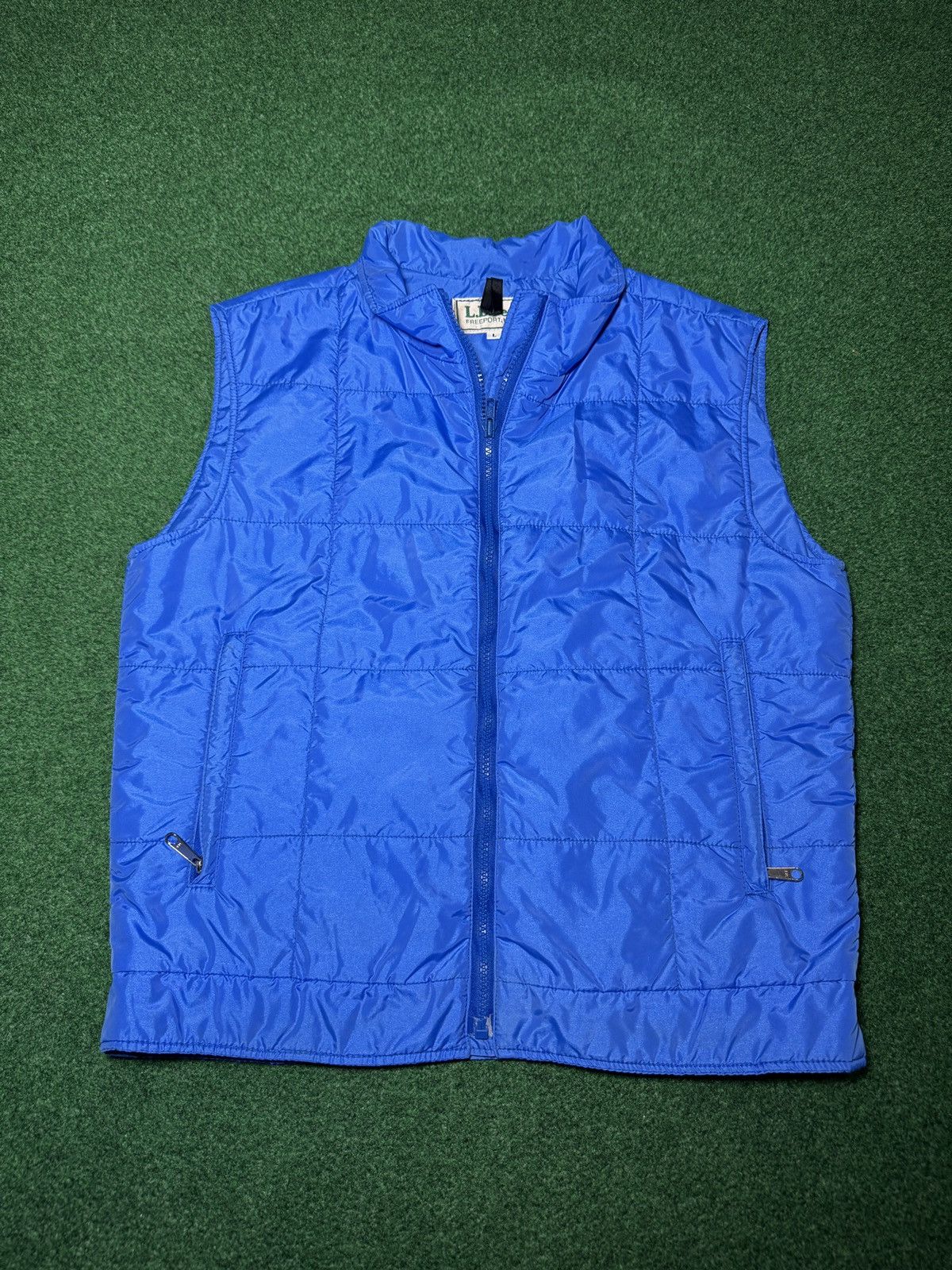 L.L. Bean LL Bean Lightweight Blue Vest Large Zip Sleeveless Jacket Size L / US 10 / IT 46 - 1 Thumbnail