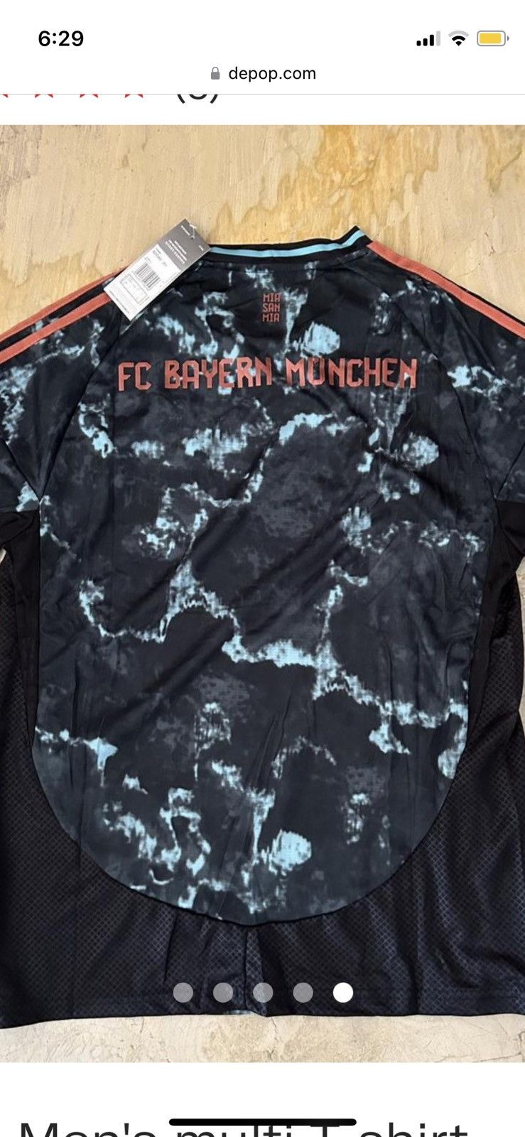 Adidas Bayern Jersey Camo 24/25 Away Kit Size L New Authentic Size US L / EU 52-54 / 3 - 5 Thumbnail
