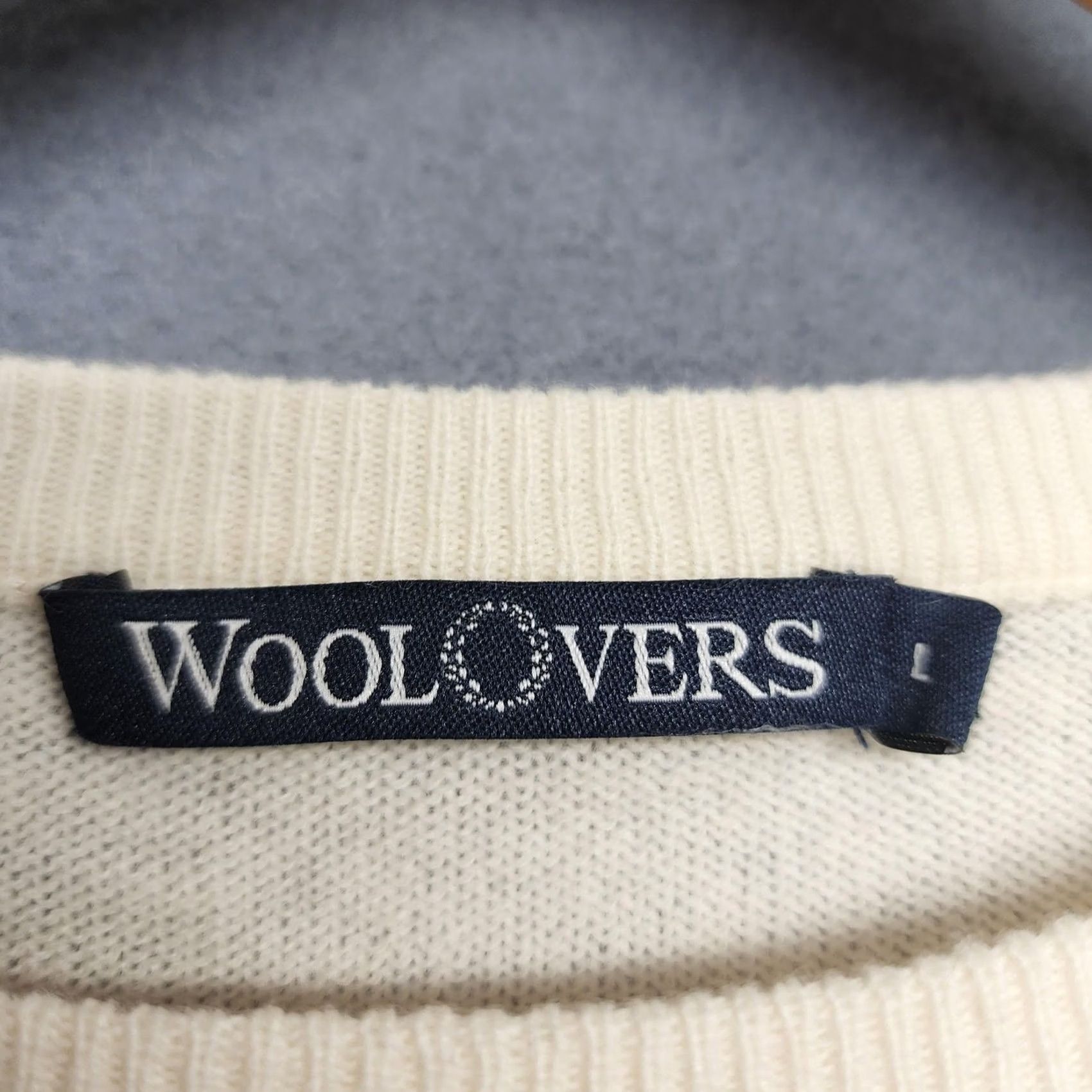 Vintage WoolOvers Sweater Mens Large Crewneck Knit Pullover Long Sleeve Classic Ivory Cream Solid Size US L / EU 52-54 / 3 - 3 Thumbnail