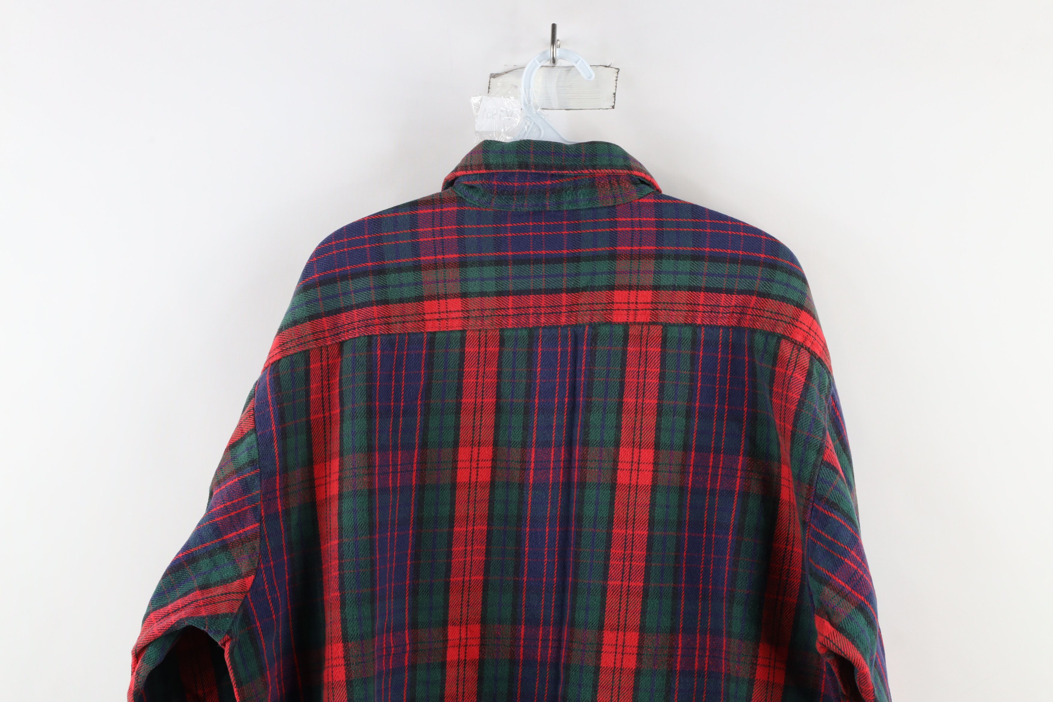 FiveBrother × Vintage Vintage 90s Five Brother Flannel Button Shirt Plaid USA Size US XXL / EU 58 / 5 - 10 Thumbnail