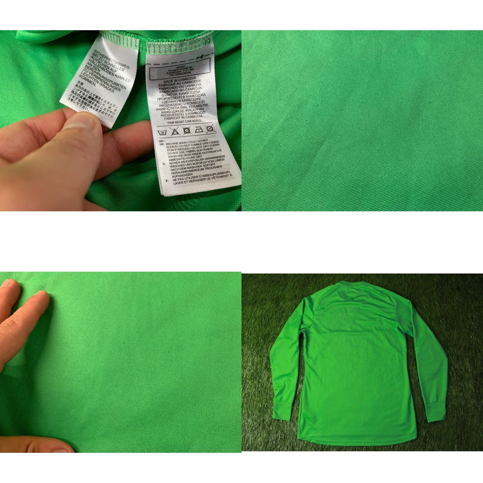 Adidas Adidas Performance Assita GK Original 2019 Football Shirt Jersey M Shirt Mens Green Black White Long Sleeve Size US M / EU 48-50 / 2 - 8 Thumbnail