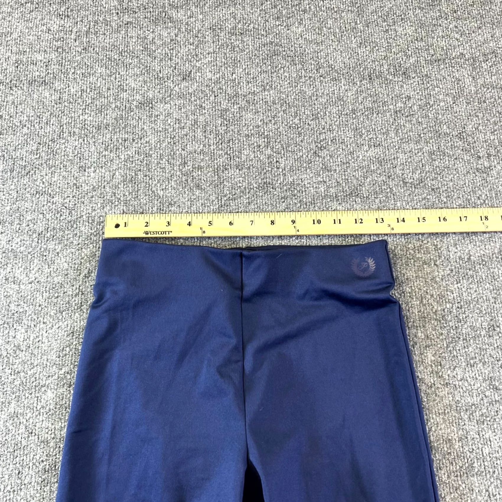 Pinko Pink Leggings Womens Medium Navy Blue High-Waist Flared Leg Yoga Gym Wear Size 32" / US 10 / IT 46 - 3 Thumbnail