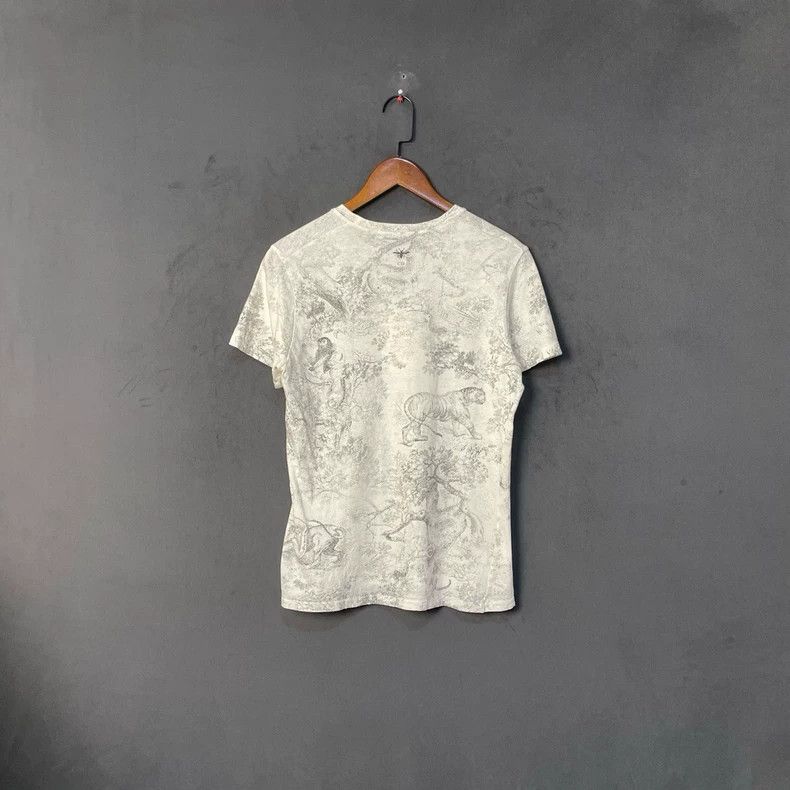 Dior Dior White zoo full-print short sleeves Size S / US 4 / IT 40 - 2 Thumbnail