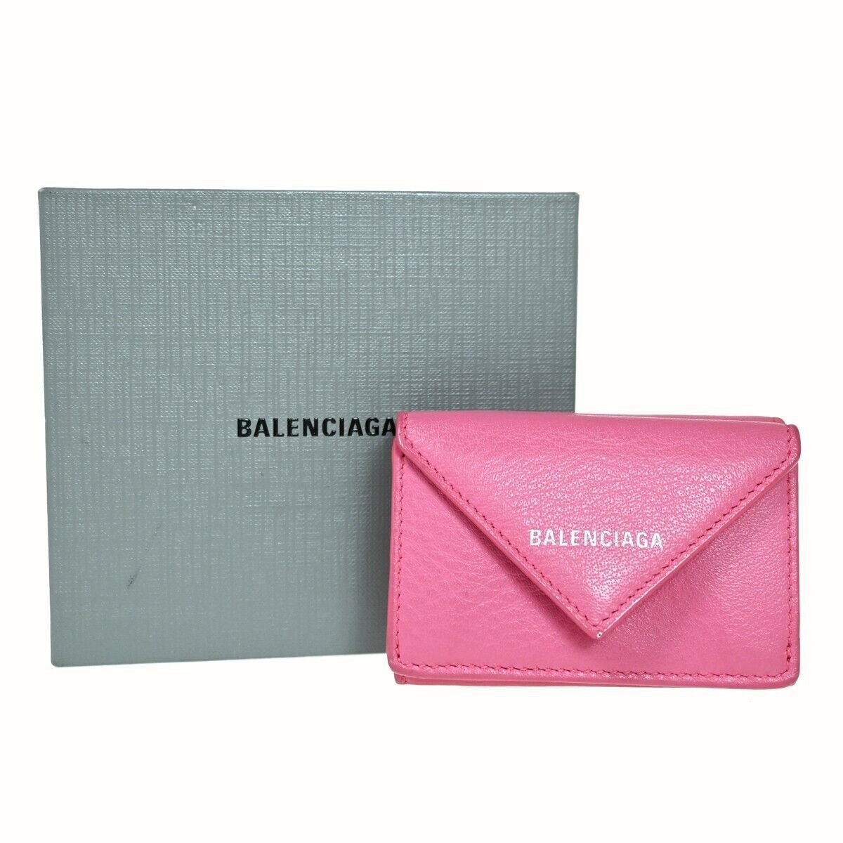 image of Balenciaga Papier Wallet in Pink, Women's