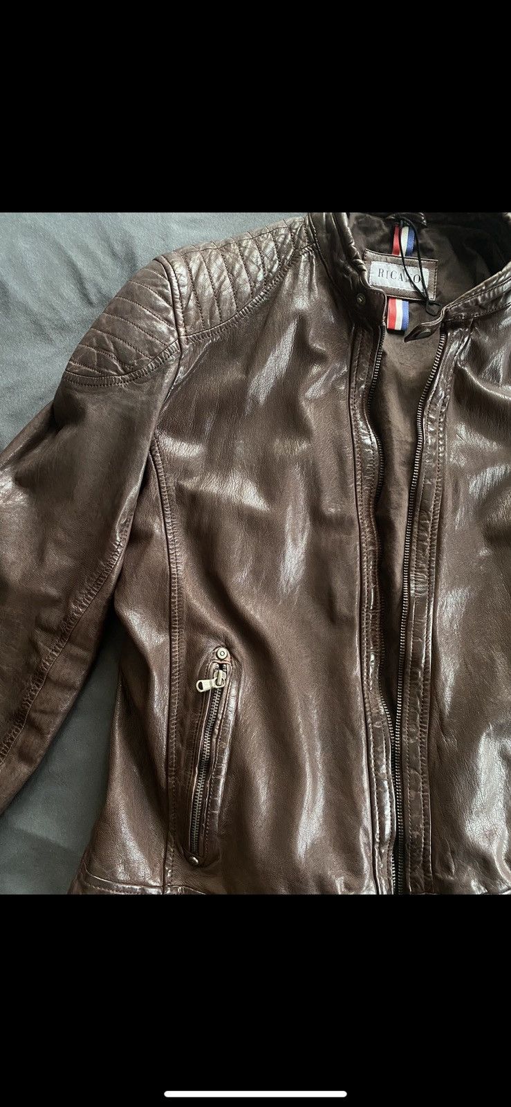 Other Vintage leather jacket Size US L / EU 52-54 / 3 - 2 Thumbnail