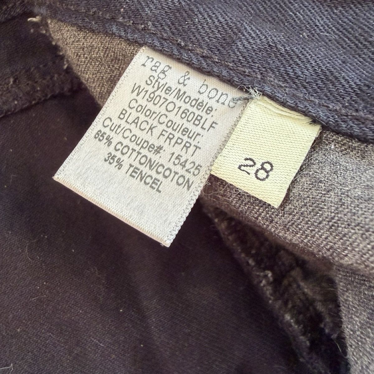 Rag & Bone rag & bone Black Cutoff Denim Shorts — Size 28 Size 28" / US 6 / IT 42 - 11 Thumbnail