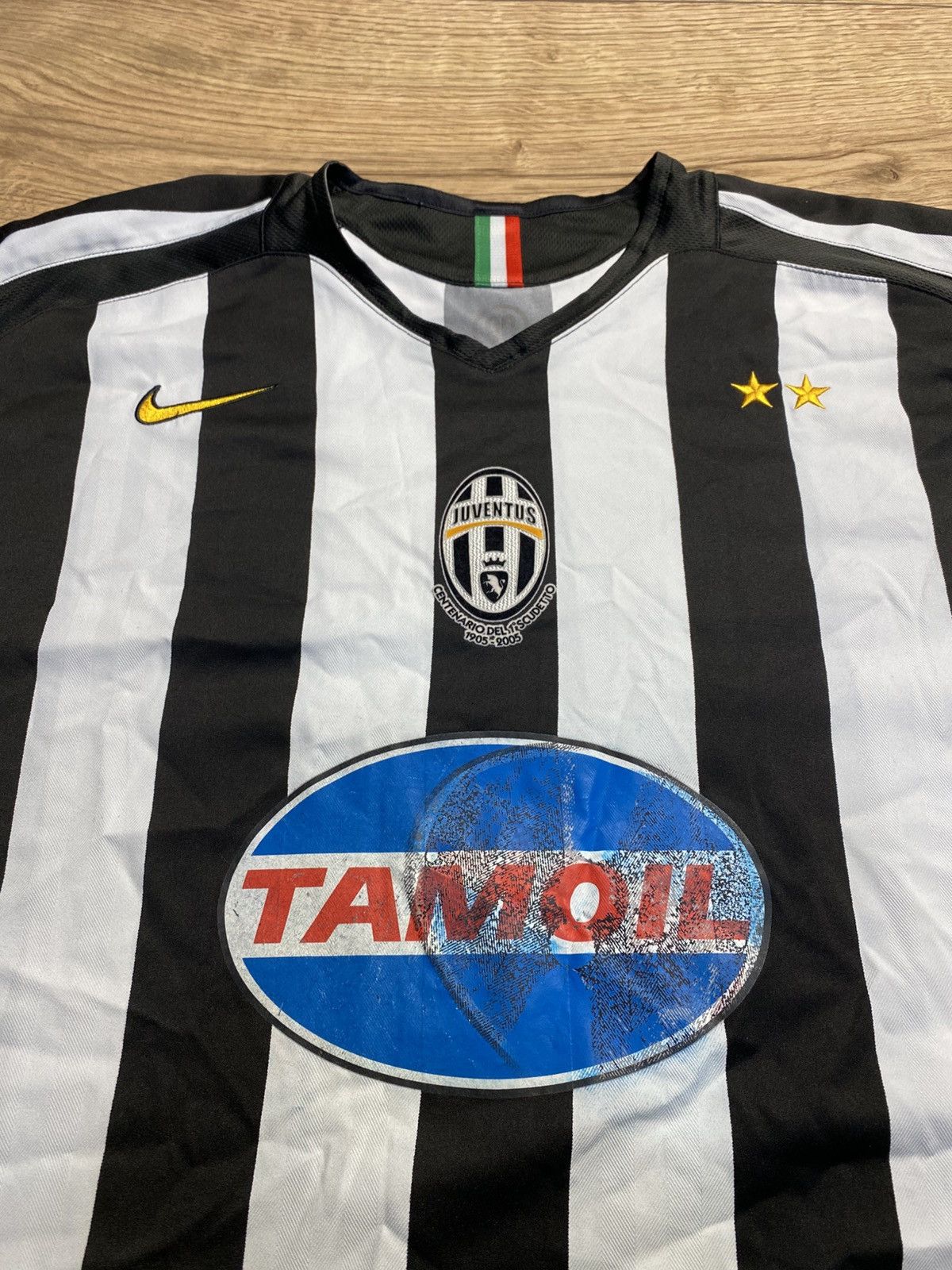 Nike Vintage Nike Juventus 2005-2006 Home Football Shirt Tamoil Size US XL / EU 56 / 4 - 2 Thumbnail