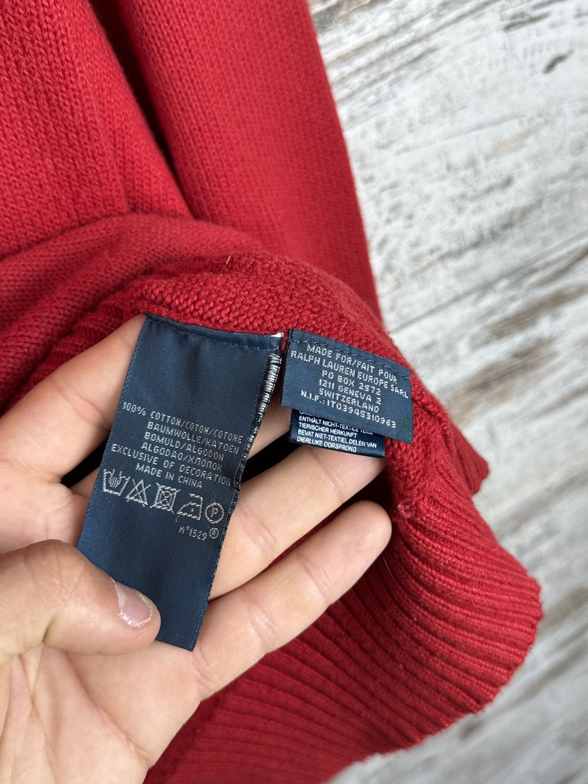 Polo Ralph Lauren × Vintage Mens Vintage Polo Ralph Lauren 1/3 zip sweater knitwear y2k Size US L / EU 52-54 / 3 - 9 Thumbnail