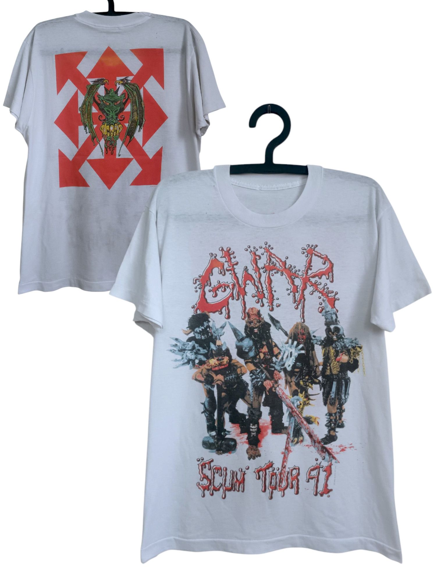 Vintage Vintage t shirt vintage 90s GWAR SCUM TOUR 1991. Very Rare . Size US L / EU 52-54 / 3 - 1 Thumbnail