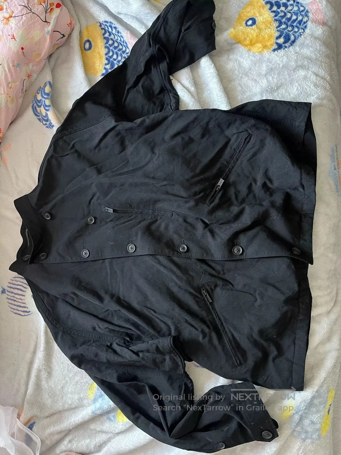 Yohji Yamamoto Yohji Yamamoto Black Wool Jacket. Size US L / EU 52-54 / 3 - 1 Thumbnail