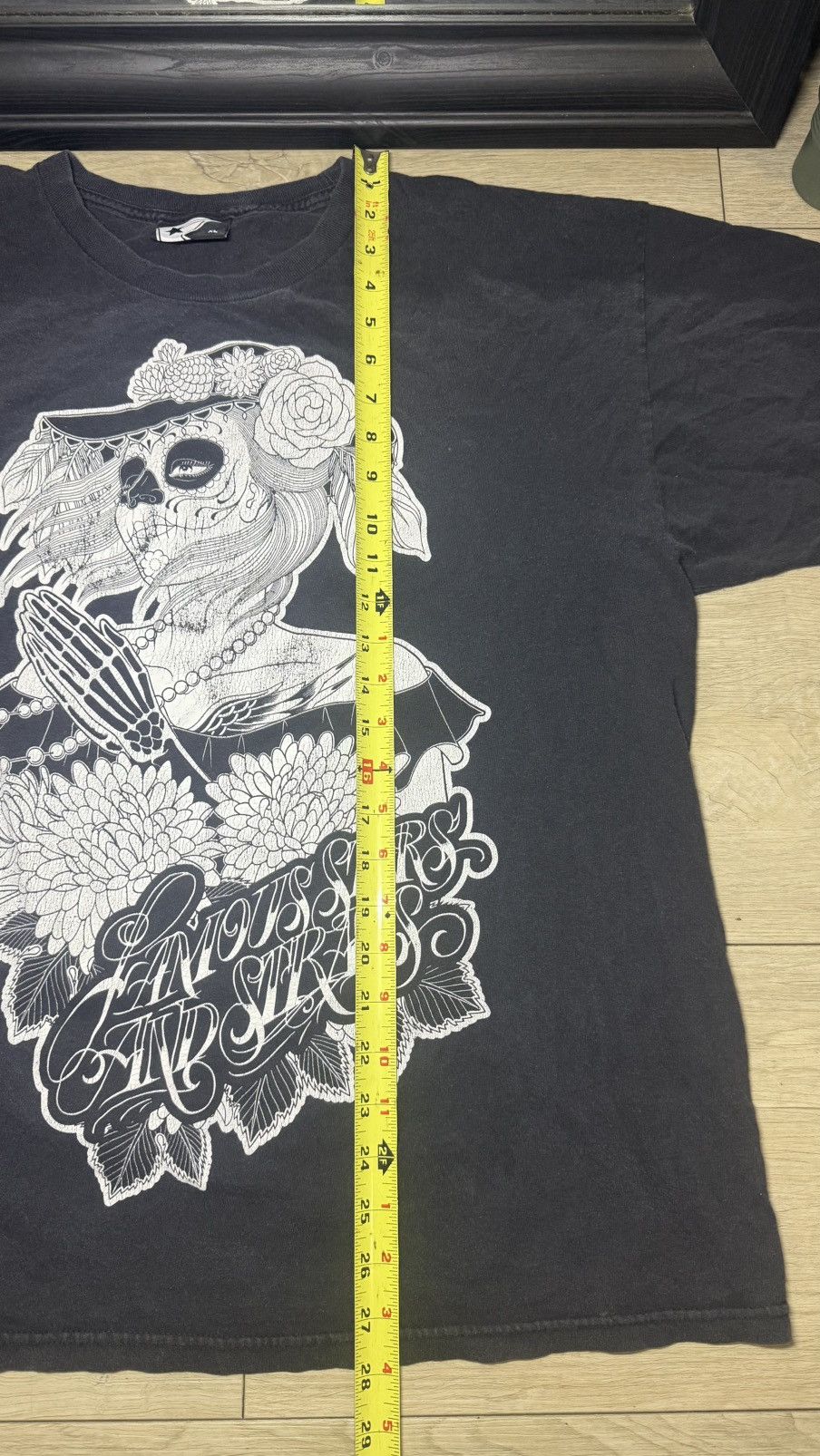 Famous Stars And Straps Y2K 2000s Famous Stars & Straps Day Of The Dead Girl Shirt Size US XL / EU 56 / 4 - 5 Thumbnail