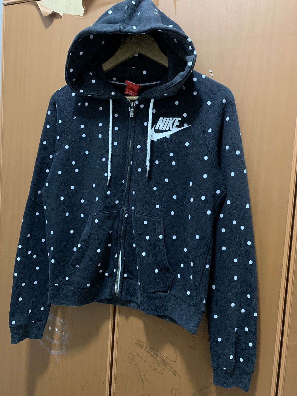 Nike Nike Polka Dot Pattern Full Zip Hoodie Sun Faded Size US M / EU 48-50 / 2 - 7 Thumbnail