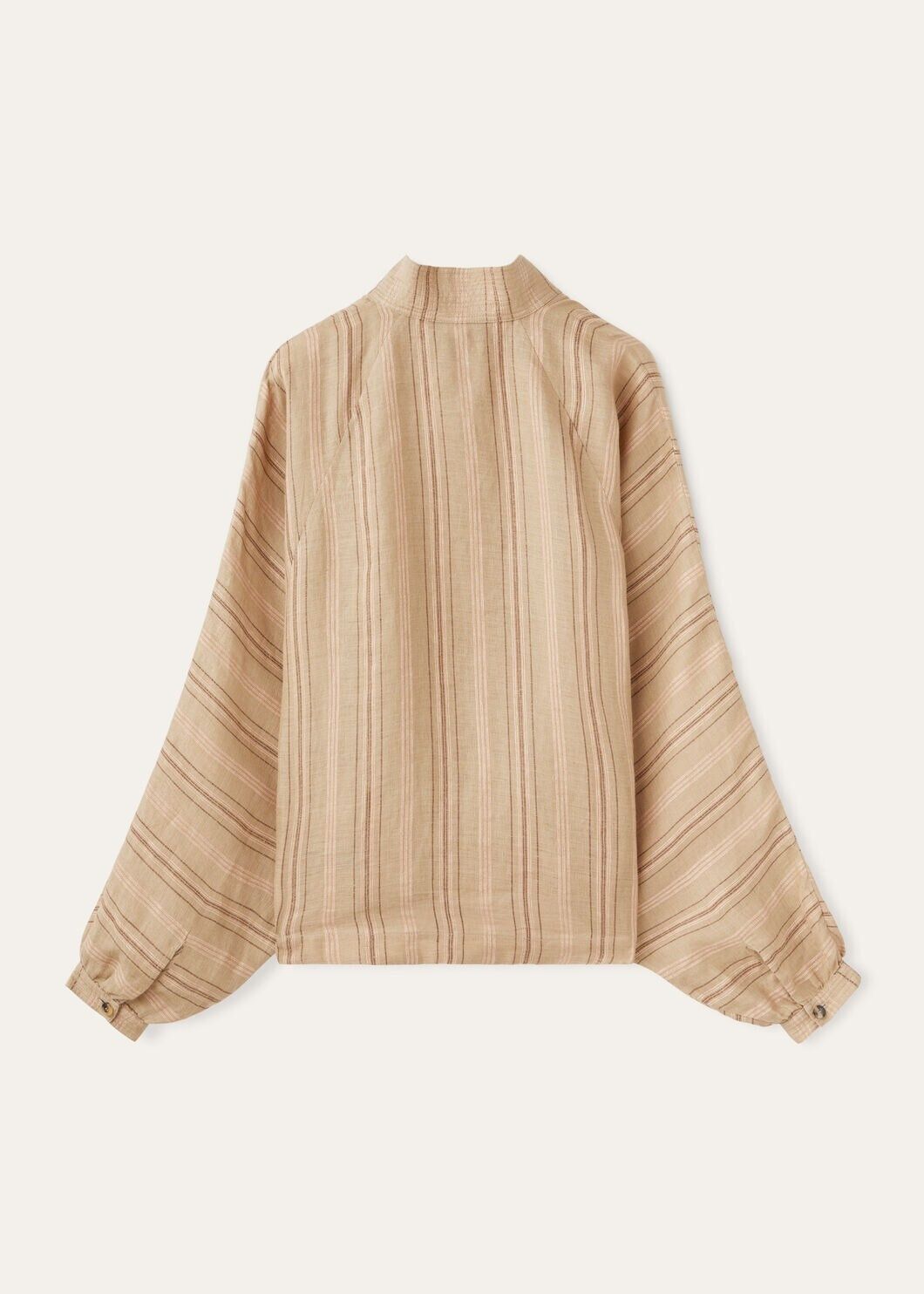 Loro Piana o1srvl11e0725 FAO0418 Linen Shay Shirt in Beige Size XS / US 0-2 / IT 36-38 - 6 Thumbnail