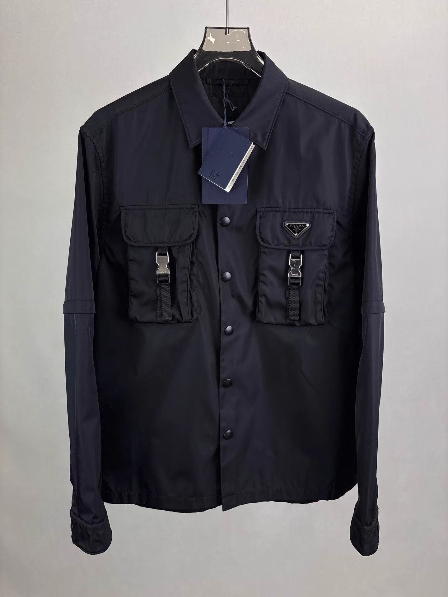 Prada PRADA Triangle Logo Nylon Jacket K1 Size US L / EU 52-54 / 3 - 1 Thumbnail