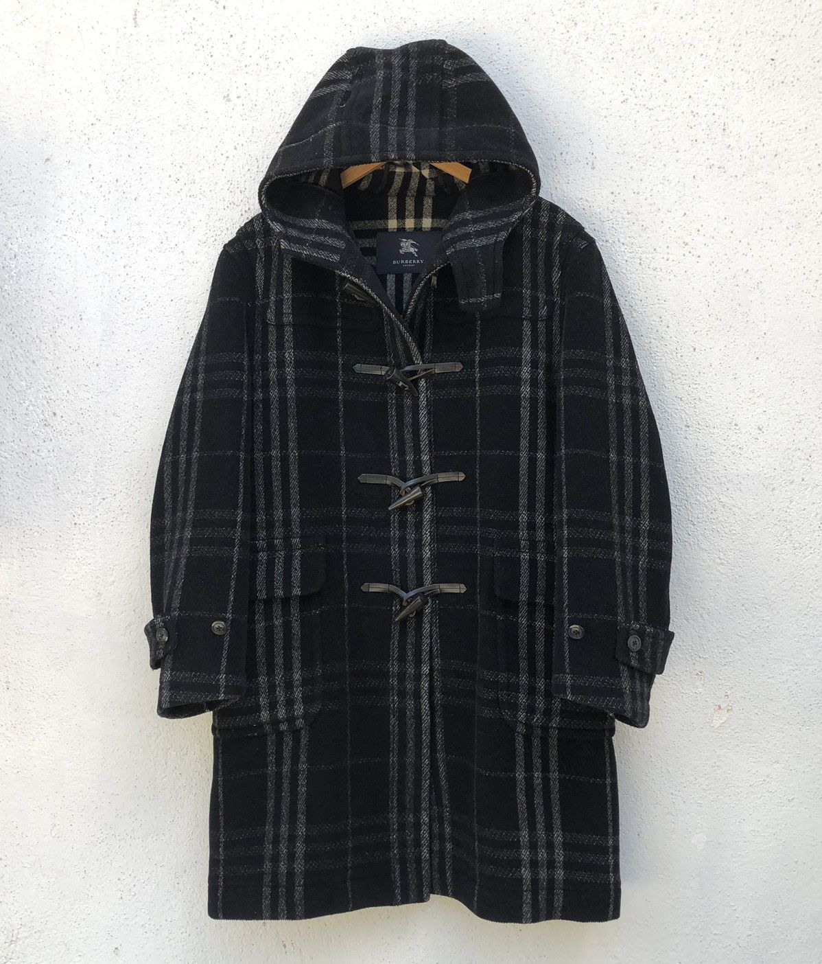 Burberry Authentic Burberry London Novacheck Wool Duffle Coat Jacket Size US M / EU 48-50 / 2 - 13 Thumbnail