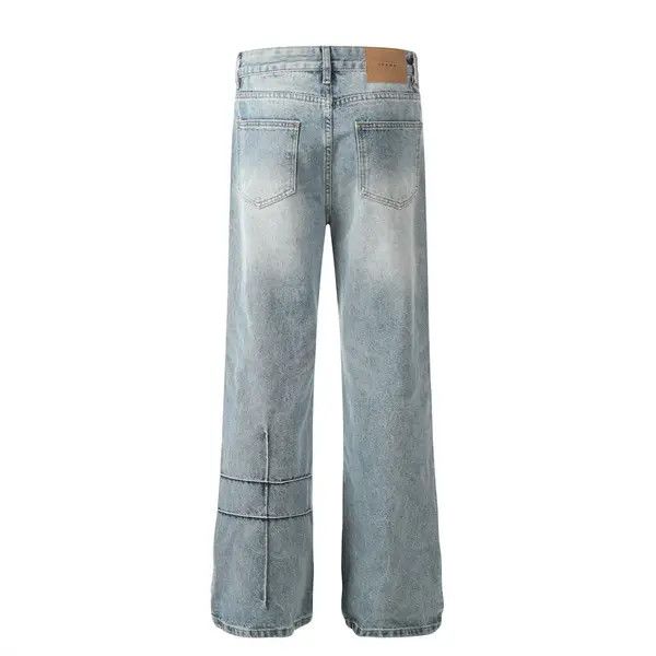 VIBE Punk street washed stitched bootcut jeans y2k Size US 32 / EU 48 - 3 Thumbnail
