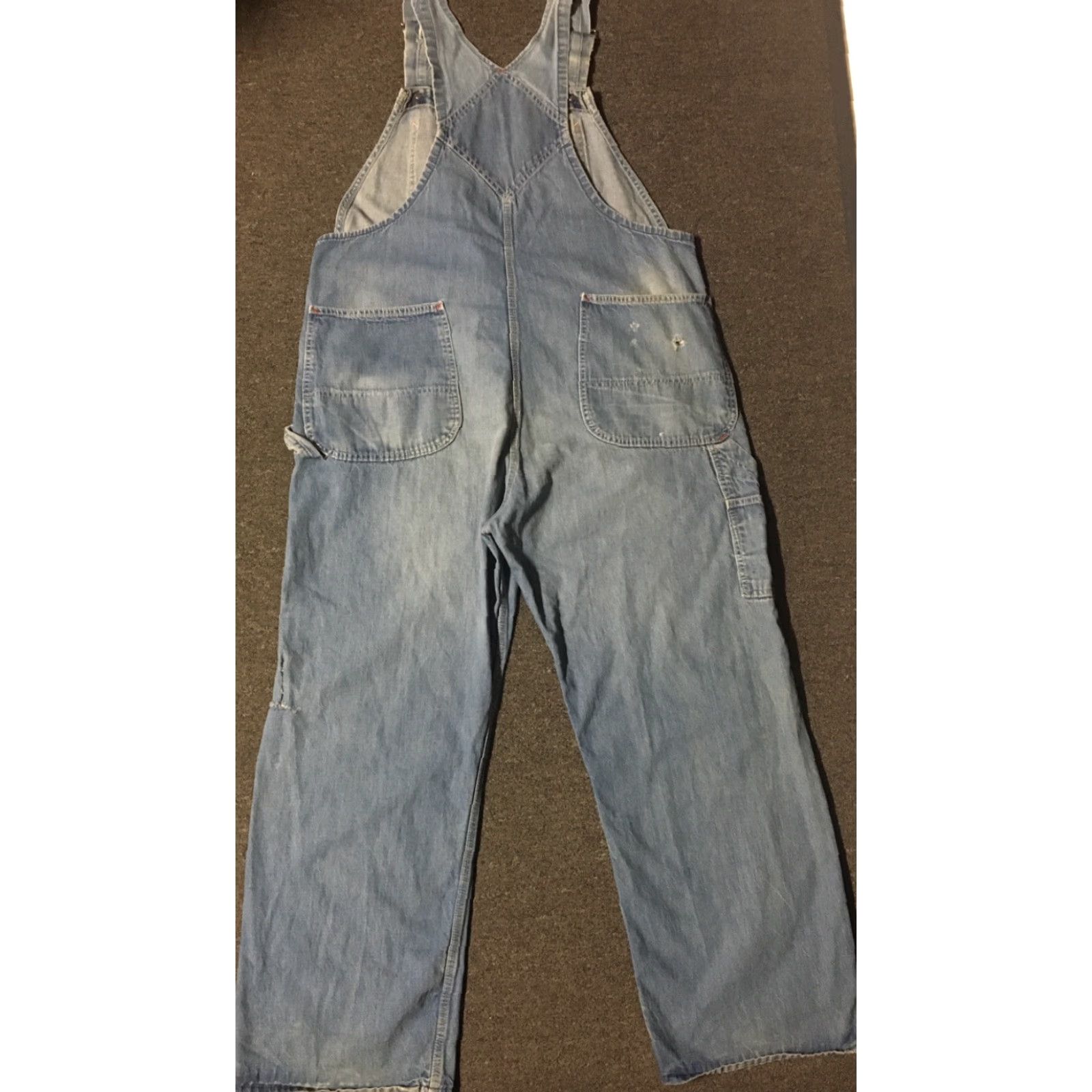 Vintage VINTAGE Union Made Denim Overalls Shirt Mens 40 Blue 29in Inseam 60s 70s Grunge Punk Biker USA American Vintage Size US 40 / EU 56 - 2 Thumbnail