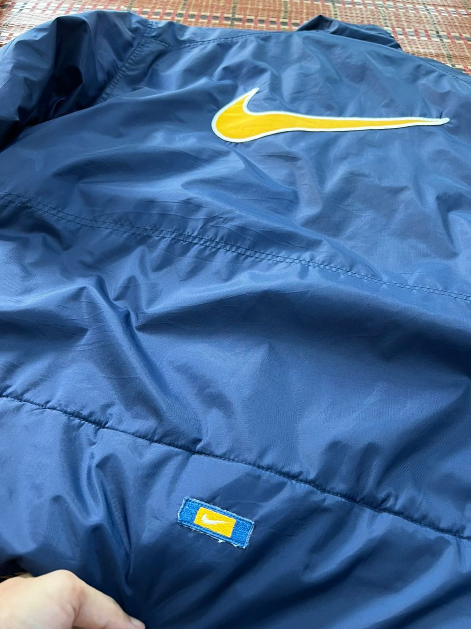 Nike × Vintage vintage 90s nike big swoosh jacket Size US M / EU 48-50 / 2 - 11 Thumbnail