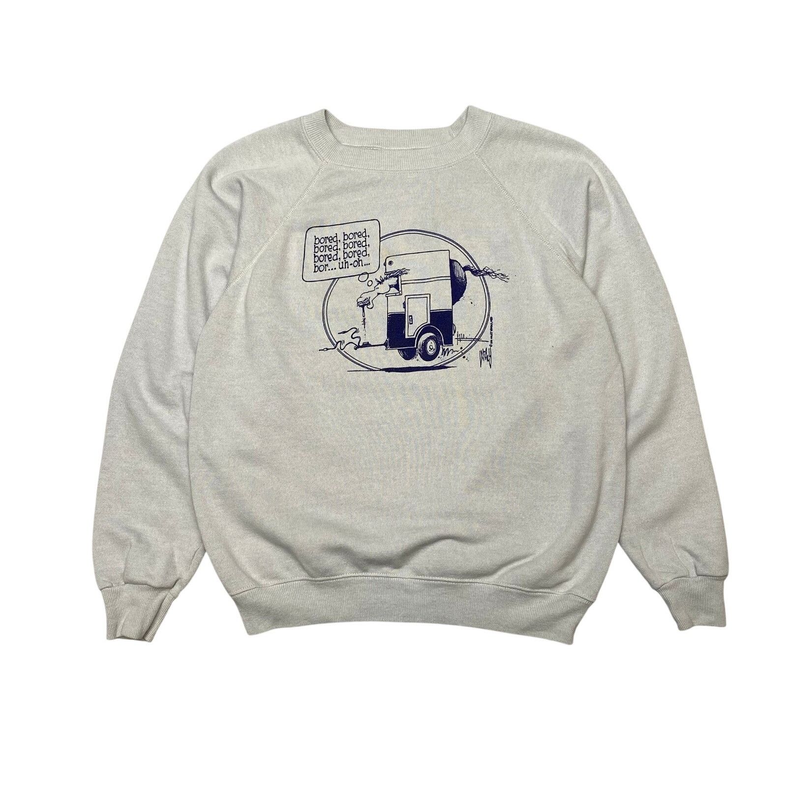 Hanes × Vintage VTG 1985 The Wiley Works Horse Cartoon Sweatshirt Men's M Size US M / EU 48-50 / 2 - 1 Thumbnail