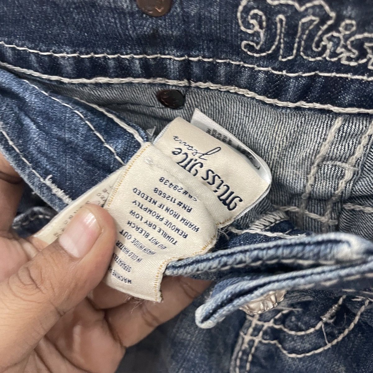 Japanese Brand Vintage Miss Me Rare Design Jeans Size 27" / US 4 / IT 40 - 6 Thumbnail
