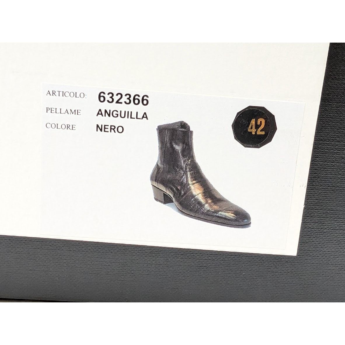 Saint Laurent Paris o1rshd1 Eel Anguilla Cheslea Boots in Black Size US 9 / EU 42 - 24 Thumbnail
