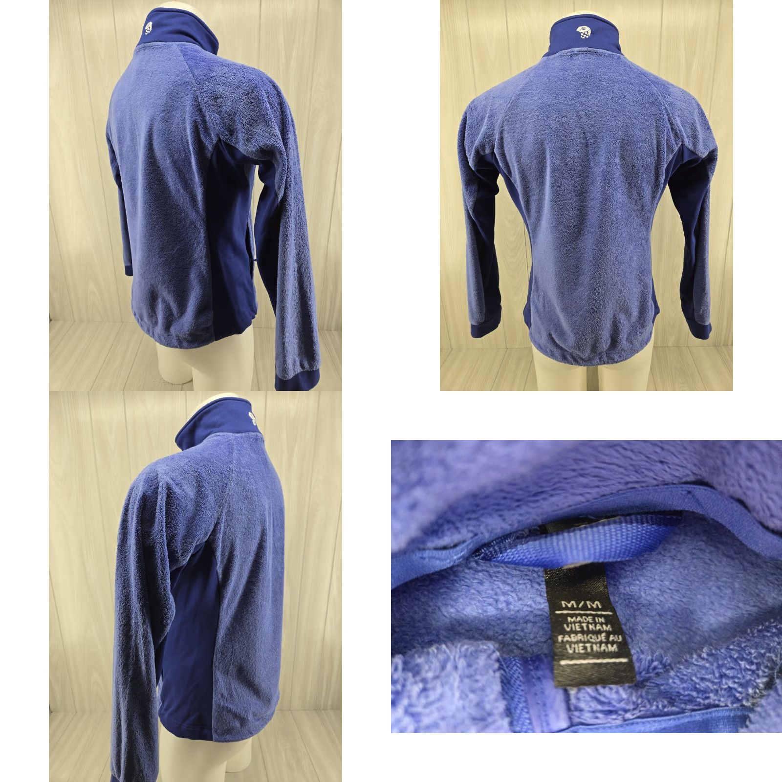 Mountain Hardwear Mountain Hardwear Full Zip Jacket Womens Medium Monkey Fleece Zip Pockets Blue Shirt/Outerwear Size M / US 6-8 / IT 42-44 - 8 Thumbnail