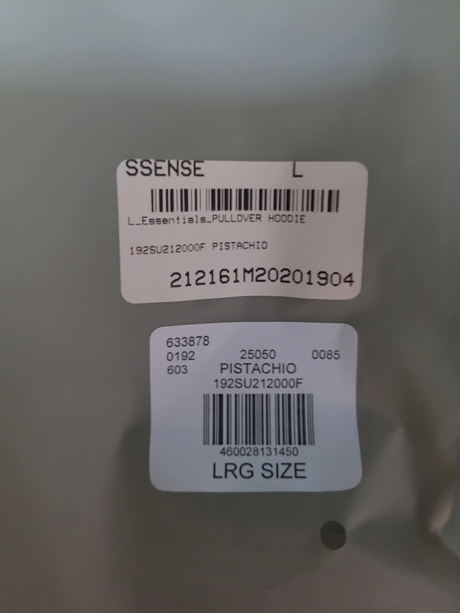 Fear of God size L Fear of God Essentials Pistachio Pullover Hoodie Size US L / EU 52-54 / 3 - 6 Thumbnail