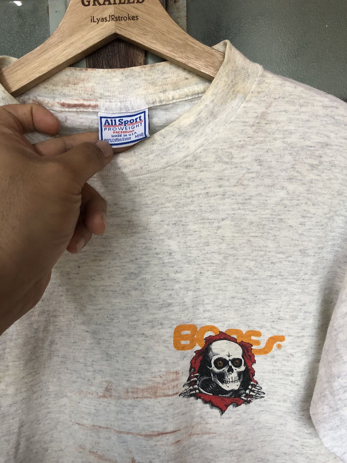 Powell Peralta Thrashed Vintage 90’s Powell Peralta Bones Shirt Tee Rare Size US M / EU 48-50 / 2 - 4 Thumbnail