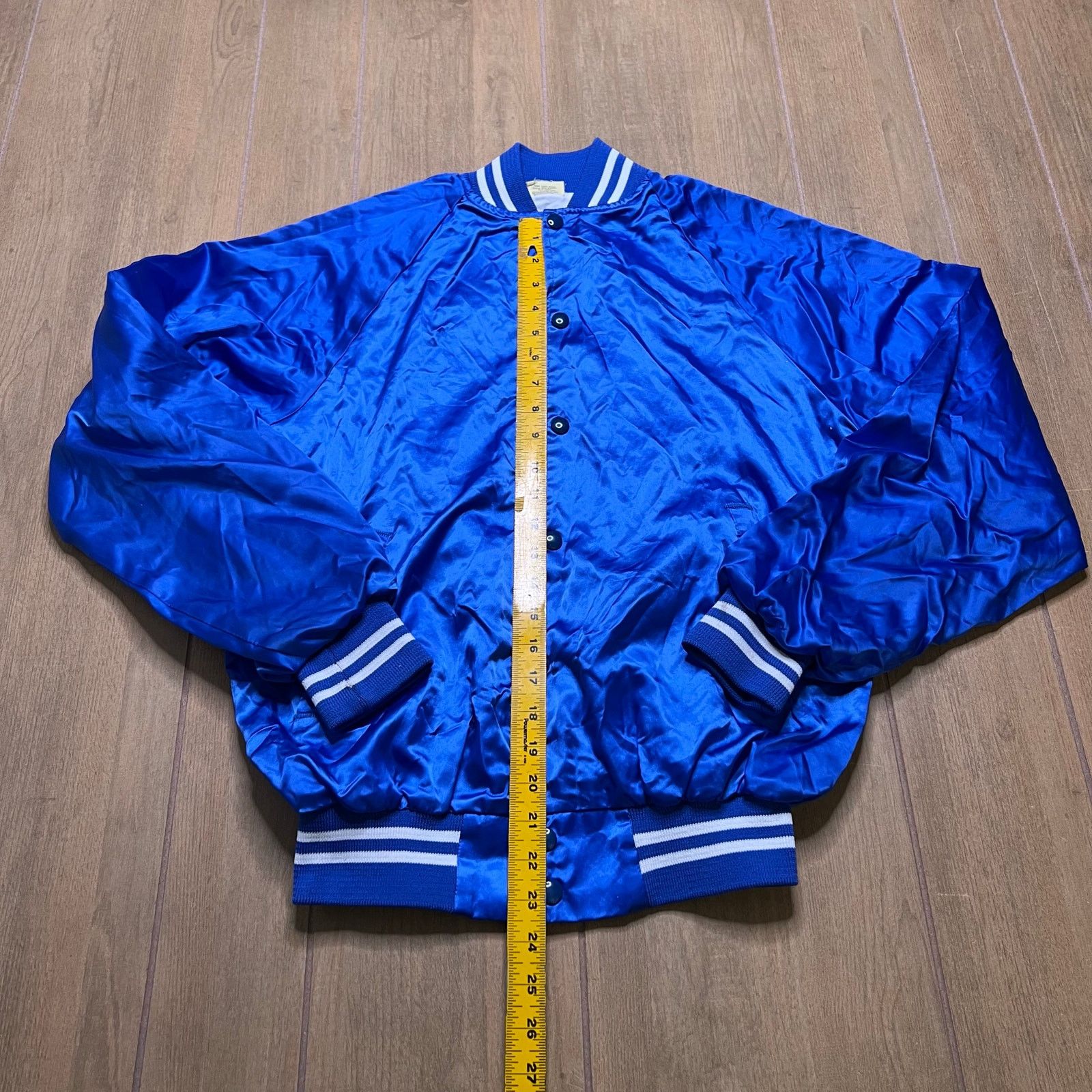 Vintage Vintage Nevada State Satin Jacket USA Blue Snap Bomber M Size US M / EU 48-50 / 2 - 7 Thumbnail