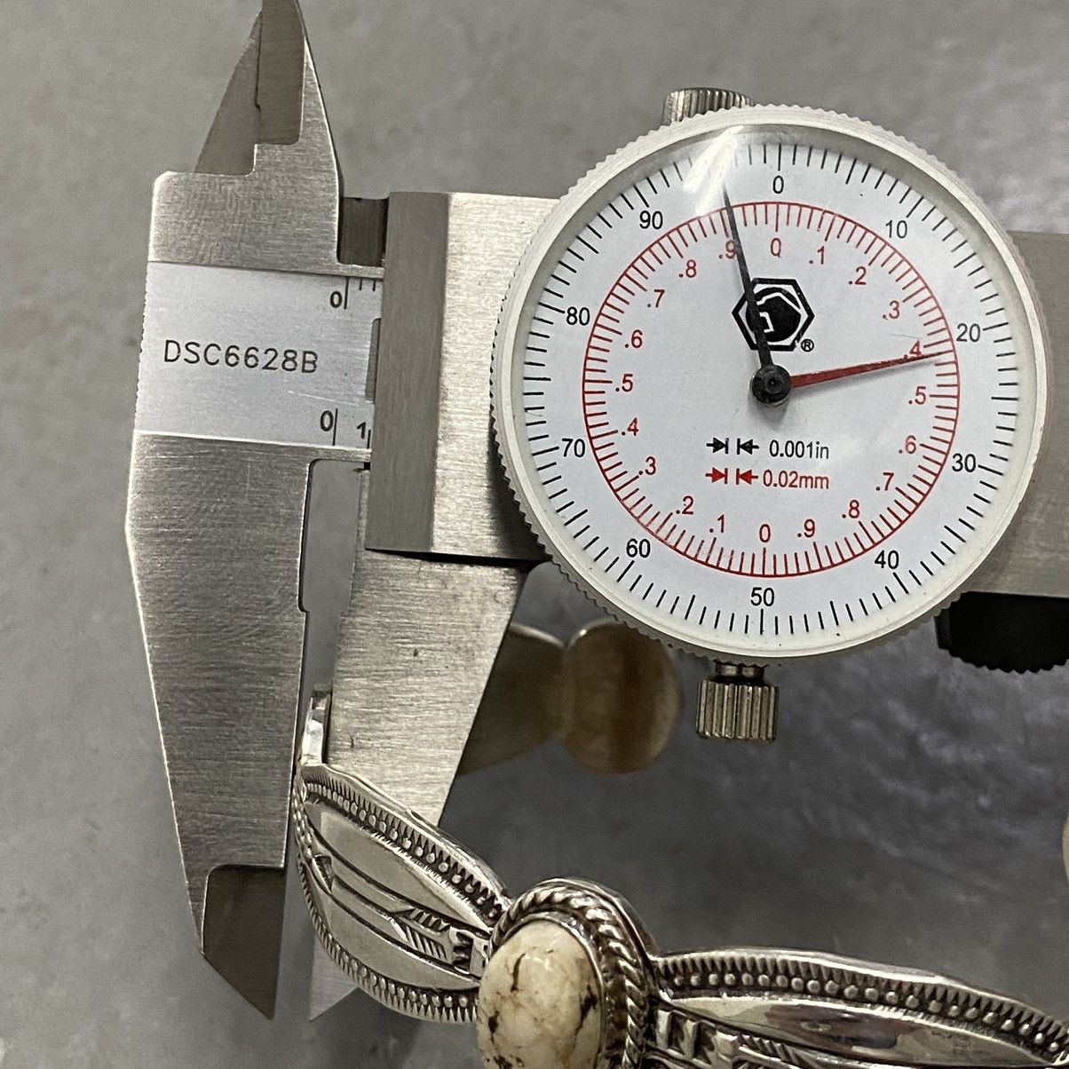 Kapital × Vintage Vtg 70s Navajo Sterling White Buffalo Stamped Cuff RARE Size ONE SIZE - 11 Thumbnail