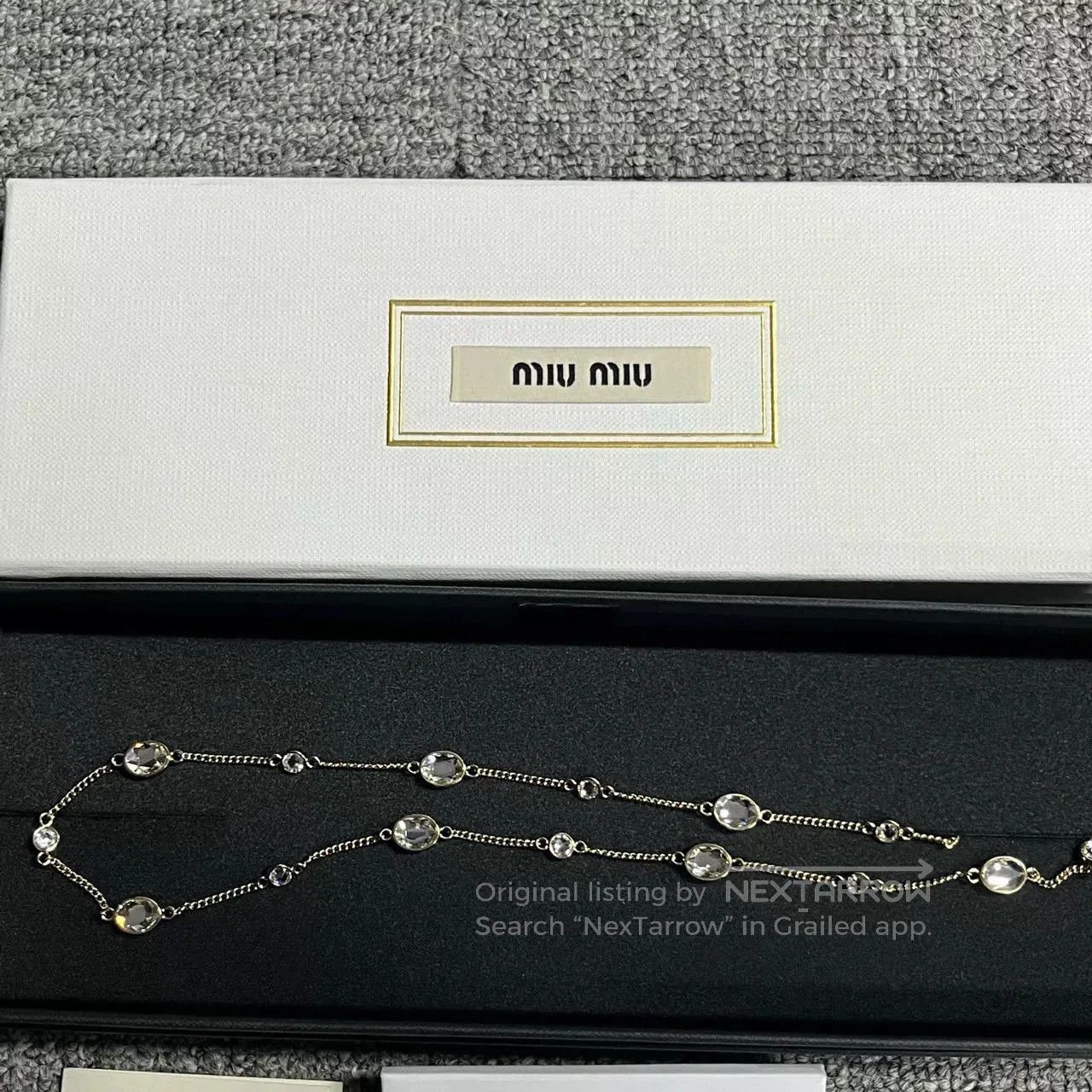 Miu Miu Miu Miu Gold Metal Necklace. Size ONE SIZE - 2 Thumbnail