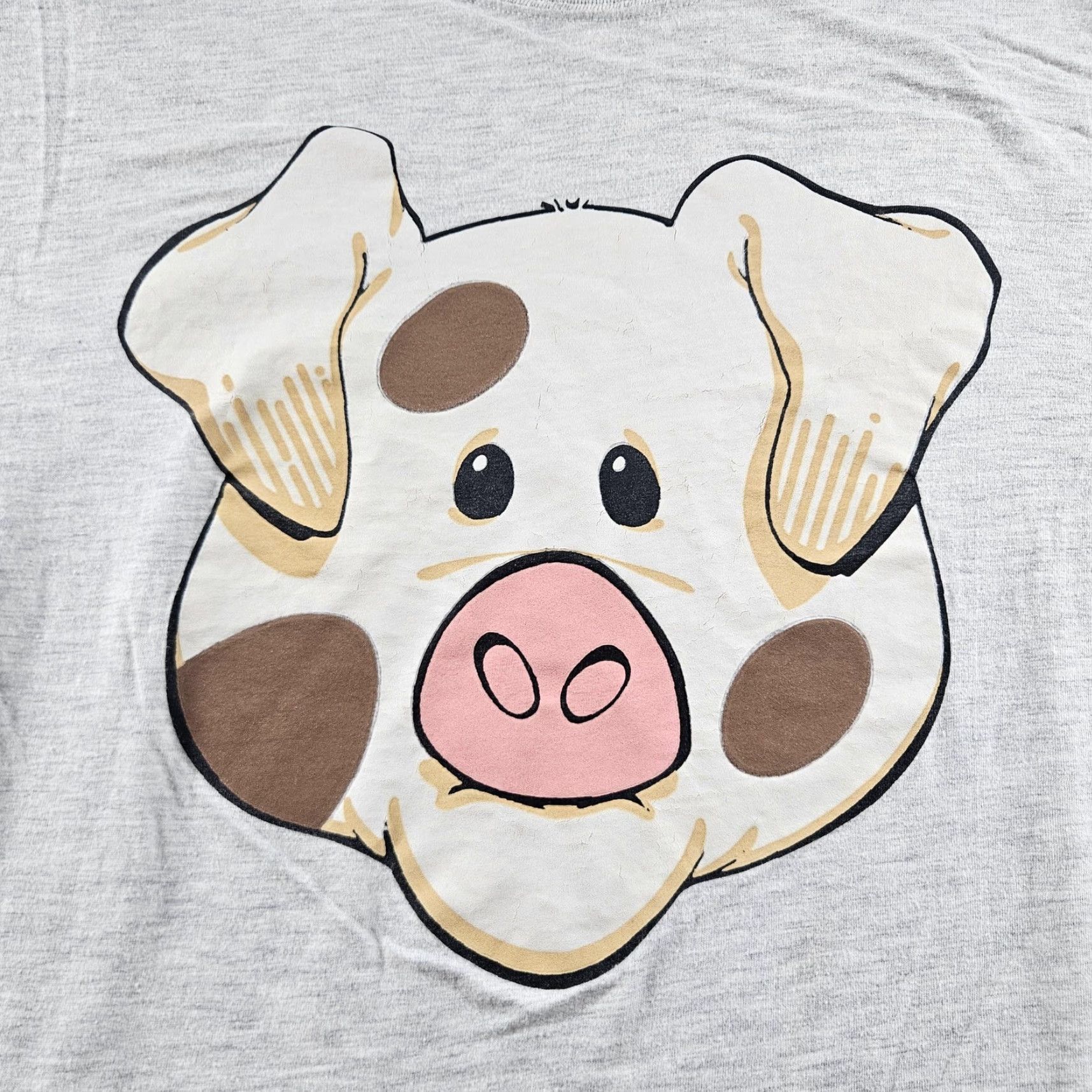 Vintage Alore Pig Face Shirt Mens XL Gray Graphic Tee Preshrunk USA Size US XL / EU 56 / 4 - 2 Thumbnail