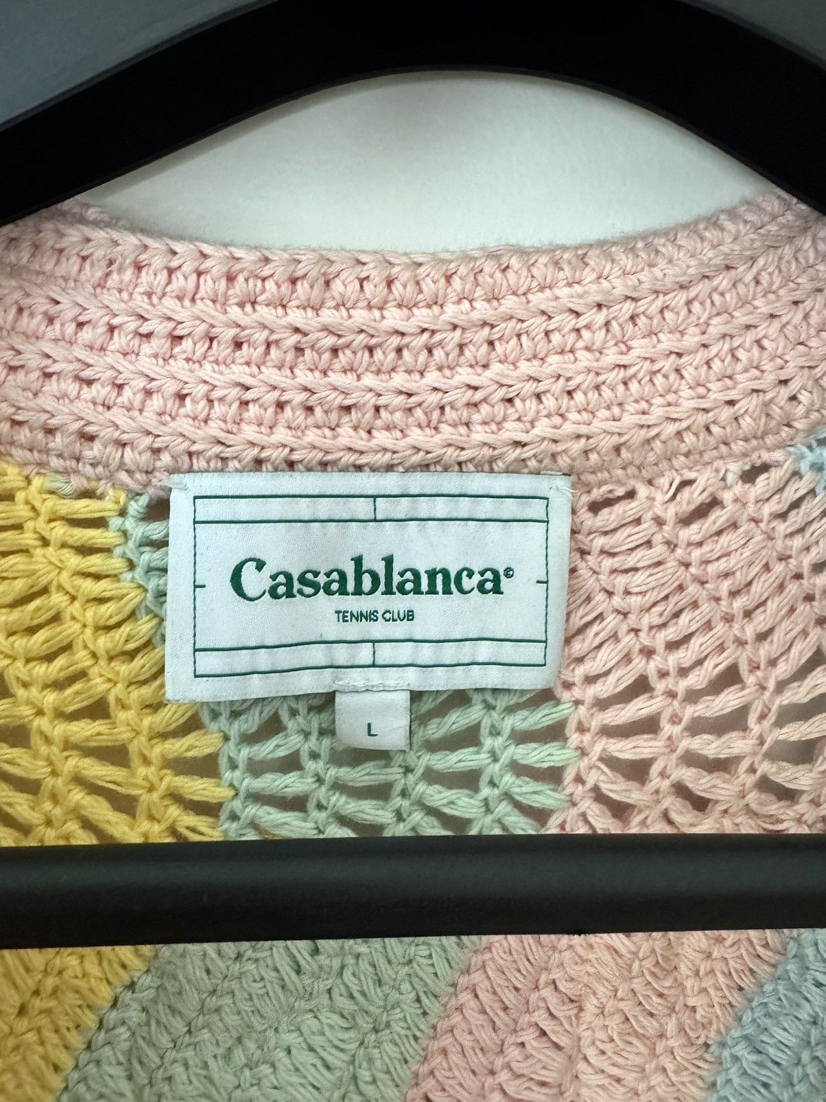 Casablanca Casablanca Casa Shell Wave Crochet Knit Shirt Size US L / EU 52-54 / 3 - 7 Thumbnail