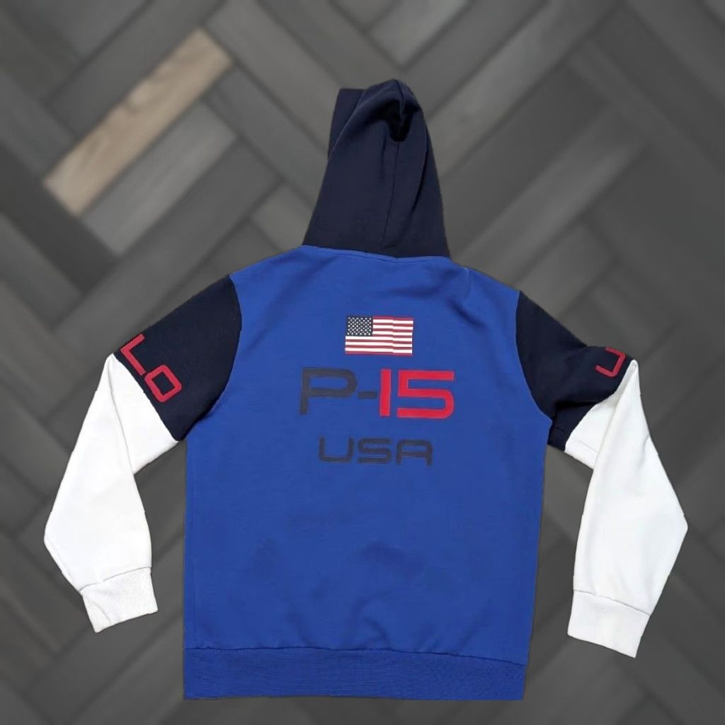 Polo Ralph Lauren VINTAGE POLO Ralph Lauren Hooded Sweatshirt M offshore P-15 sailing team HOODIE hooded Size US M / EU 48-50 / 2 - 1 Thumbnail