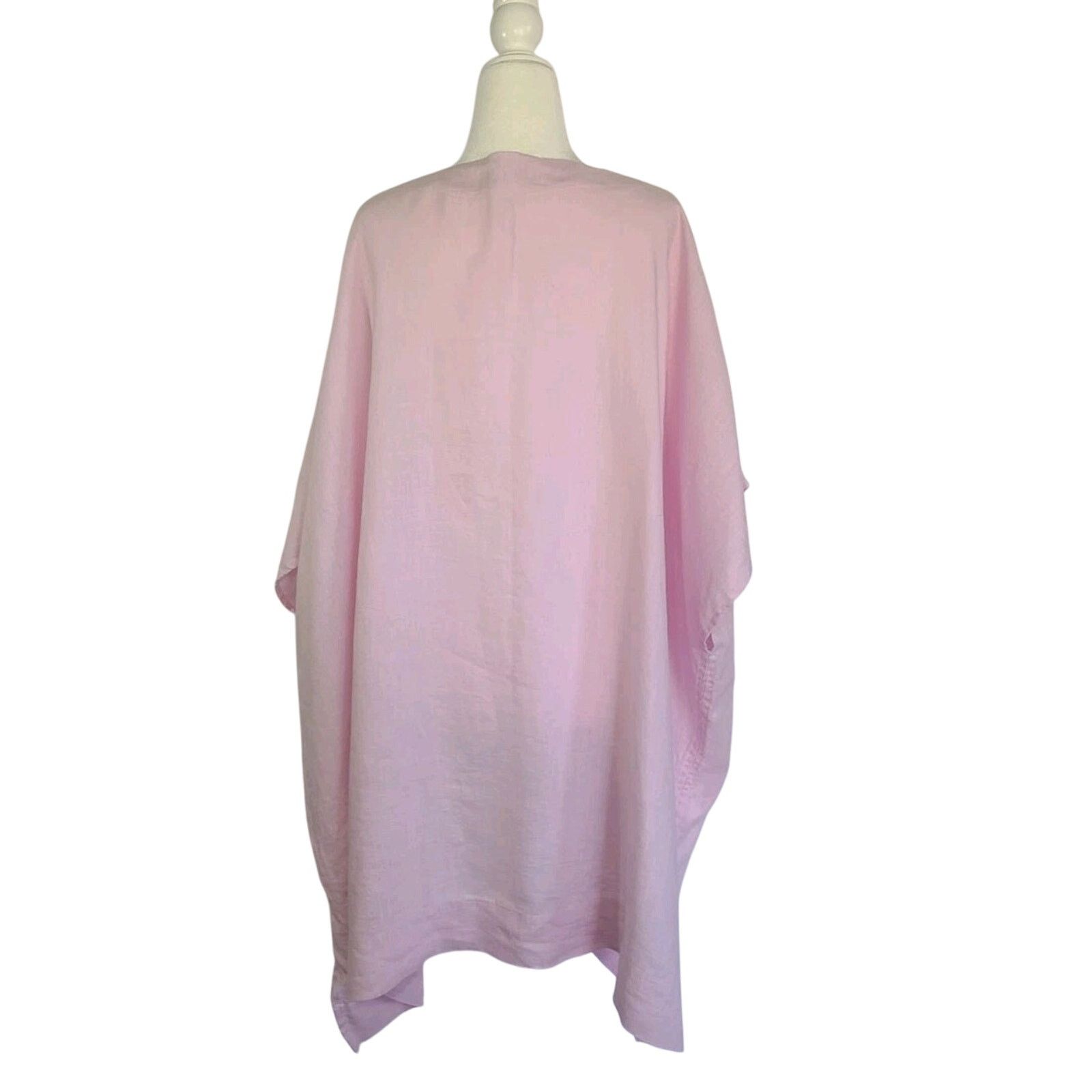 Other New Crown Linen Designs Womens Pink Kaftan Dress One Size Size ONE SIZE - 4 Thumbnail