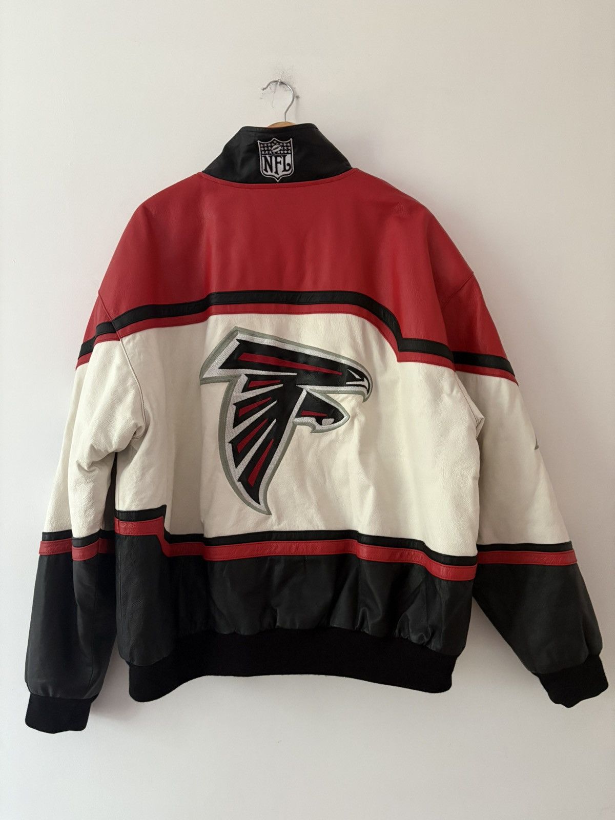 JH Design × Jeff Hamilton × NFL Jeff Hamilton x NFL Atlanta Falcons Leather Jacket – NEW Size US XL / EU 56 / 4 - 1 Thumbnail