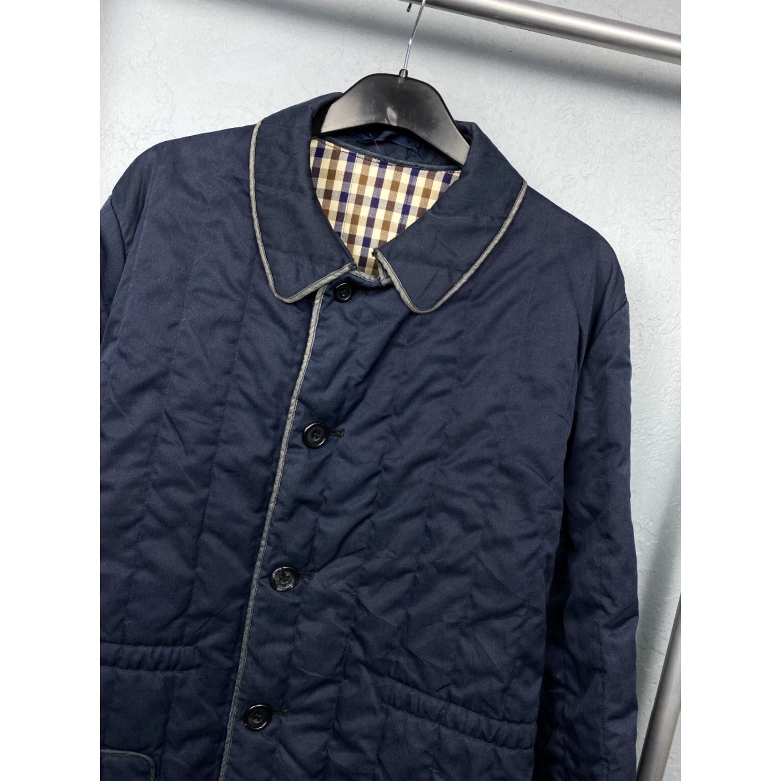 Aquascutum Aquascutum Vintage Mens Quilted Jacket XL Blue Front Quilted Jacket Mens XL Aquascutum Vintage Mens Quilted Jacket XL Blue Size US XL / EU 56 / 4 - 2 Thumbnail